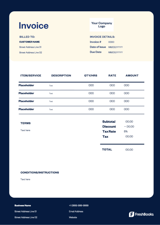 Invoice preview