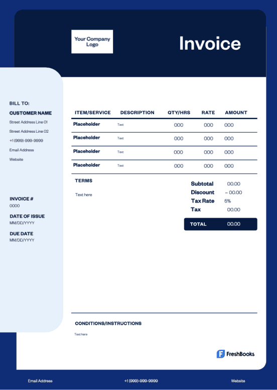 Invoice preview