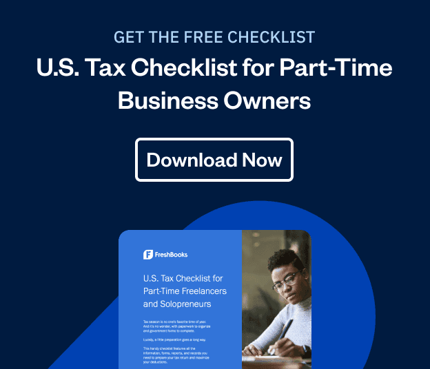 Ad - Tax Checklist Part-Time Business Owners