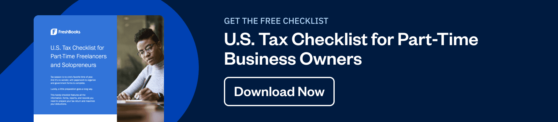 Ad - Tax Checklist Part-Time Business Owners