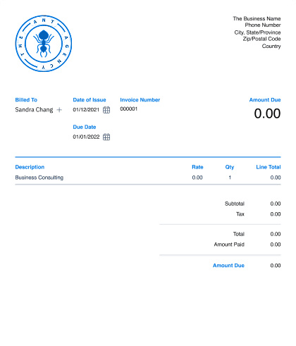 Invoice with FreshBooks